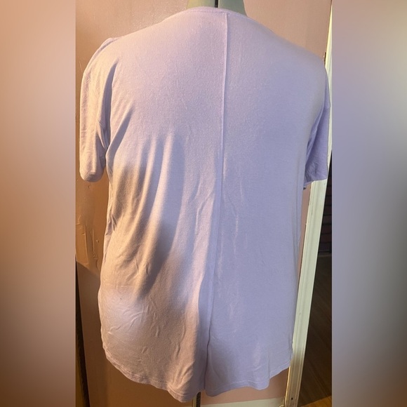 America eagle modal cotton blend so soft & casual cozy lavender T-shirt. Large - Picture 5 of 7